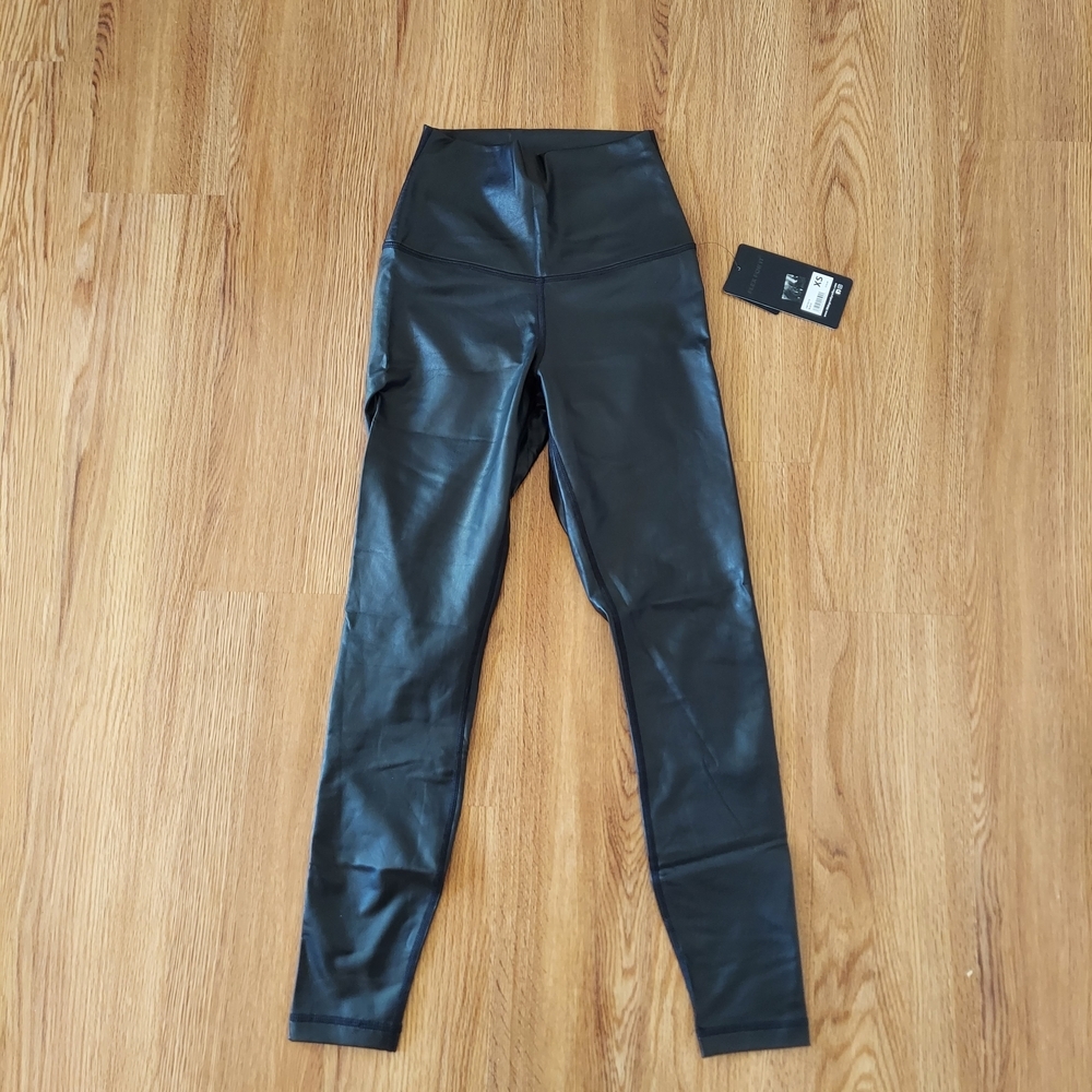 NWT 90 degree by Reflex Black High-Waisted Leggings/Pants Size XS
